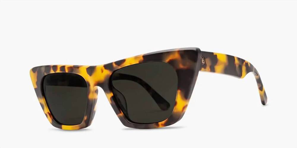 NEW ELECTRIC LABEL women's noli polarized sunglasses in matte tortoise /grey pol